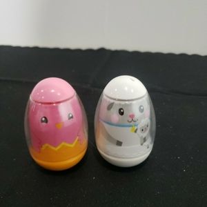 Hasbro Easter Egg Weebles 2009 Chick 37 and Lamb 38